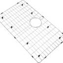 LQS Stainless Steel Sink Protectors, Kitchen Sinks Grid with Center Drain Hole for Single Bowl, Sink Protector, Kitchen Sinks Grate, Sink Bottom Grid (27 7/8" x 15 15/16"), 27.88 x 15.93 inches