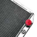 3-Row Aluminum Radiator Replacement for 1963-1966 Ford Mustang Falcon Mercury Comet 2.8L 3.3L 4.3L 4.7L V8, High Performance Car Cooling Radiator Radiator for Car