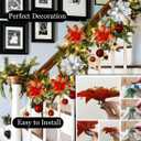 10 Pcs Fake Flowers Poinsettia Artificial Silver and White Flower 5.5" Christmas Tree Ornaments for Spring Easter Home Kitchen Wedding Bouquet Mother's Gift Day Decorations