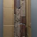 VEVOR Faux Stacked Stone Panel, 45.6 x 12.8 in Artificial Stone Wall Panels, High-Density PU Stones Siding Panel, Easy to Cut, Rock Panels for Interior and Exterior Decorations, Brick Red