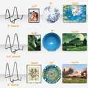 2 x Bilillo Plate Stands for Display - 4.5 Inch Plate Holder + Metal Frame Stand for Picture, Decorative Plates, Books, Photos, Easel (1 Pack)