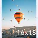 JCJMY 16x18 Picture Frame - White, Horizontal & Vertical Formats for Wall Hanging, 16 x 18 Gallery Frame for Photos & Posters