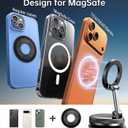 CoolpowNewest Vacuum Magnetic Phone Holder for Car Phone Holder MountMovable Vacuum Suction Magsafe Car Mount Cell Phone Holders for Your Car Accessories for Women Men for iPhone 17 16 15 14 Kits
