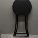 LEDLAY18 Inch Folding Stool with Handle - 500LBS Capacity Portable Foldable Stool with Non-Slip Feet, Heavy-Duty Steel & Plastic Collapsible Stool for Indoor Outdoor Use, Black