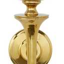 Deco 79 Aluminum Metal Single Candle Wall Sconce with Glass Holder, 8" x 8" x 30", Gold (Large)