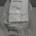 Delamu 4 Pack 2-Tier Bathroom Under Sink Organizers and Storage, Multi-Purpose Stackable Pantry Organization and Storage, Pull Out Clear Kitchen Bathroom Cabinet Organizer with Movable Dividers, White