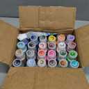 FolkArt 99445 24 Bottle Acrylic Craft Paint Set with 10 Pack of Brushes, 2oz, Colors May Vary, 20 Fl Oz