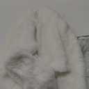 Allegra K Cropped Jacket for Women's Faux Fur with Pockets Long Sleeve Open Front Wedding Bolero Gowns Coat, XS