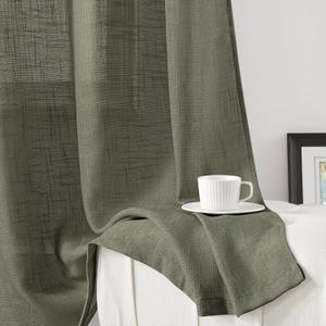 Curtain Size 84"×48" Green 2 panels
