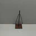 RattanView Picture Stands for Display Metal Frame Wooden Base Plate Holder for Display Wooden Base Black Picture Frame Easel Stand for Home Office Tabletop Book Platter Photo Plaque Holder