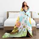Bee Blanket Bee Gifts for Women Girls Bees Throw Blanket Soft Flannel Cozy Fleece Fuzzy Plush Warm Bedding Stuff for Kids Adults 40 x 50 Inch
