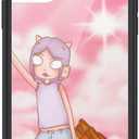 Wildflower Cases - Compatible with Apple iPhone 11 | Protective Black Bumper, 4ft Drop Test Certified, Women Owned Small Business | Enya Collab - Pink White Clouds Sky Dainty Cute Trendy