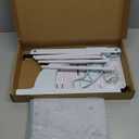 Window Sill Mount Cat Perch for Indoor Cats, One-Step Sliding Clamping Slot Adjustment Cat Hammock with Washable Cover, No Suction Cups Pet Bed for Windowsill & Bedside (Medium)