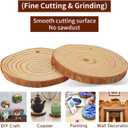 Acrux7 100 PCS Natural Wood Slices for Painting, 2.4-2.8 Inch Unfinished Wood Slice Discs Predrilled with Hole, Round Wooden Slices for DIY Crafts, Arts, Christmas Ornaments, Coaster, Home Decoration