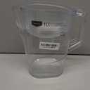 Amazon Basics 10-Cup Pitcher with Filter Compatible with Brita Water Filter Pitcher for Clean, Crisp Water, WQA and NSF Certified, Made in Europe