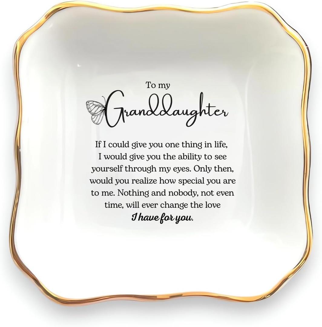 Granddaughter Gift, Ring Dish, Gift for Granddaughter, Granddaughter Birthday Gift, Granddaughter Wedding Day Gift, Gift from Grandma, Granddaughter Present, to My Granddaughter
