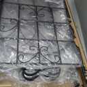 Lorenzo 4 Pcs 70 x 19.7 inch Metal Garden Trellis for Climbing Plants, Black Metal Coating Rustproof, Perfect for Supporting Climbing Plants Outdoor