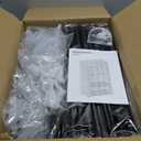 Portable Closet Wardrobe for Small Room, 35-Inch Clothing Organizer Storage Rack with 2 Clothes Hanging Rods and 4 Shelves, Non-Woven Fabric Cover, Grey