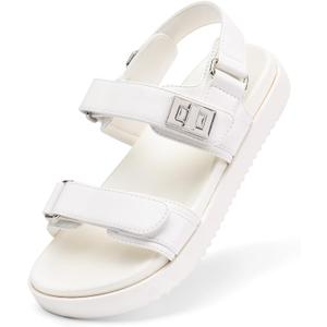 DREAM PAIRS Girls Sandals Casual Open Toe Two Adjustable Strapped Sandals with Hook and Loop for Little Kid/Big Kid, size 2