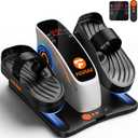 Under Desk Elliptical Machine, Ellipse Leg Exerciser with 15 Adjustable Speeds, Electric Seated Pedal Exerciser Leg Exerciser While Sitting for Seniors with LED Monitor Touch Remote Controls for Home