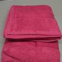 Belizzi Home Cotton 2 Pack Oversized Bath Towel Set 28x55 inches, Large Bath Towels, Ultra Absorbant Compact Quickdry & Lightweight Towel, Ideal for Gym Travel Camp Pool - Hot Pink