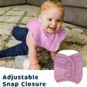 Tiny Twinkle Roundabout Drool Bibs 3 Pack - 360 Rotating Water Resistant and Absorbent Teething Baby Bibs