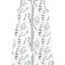 TotAha Toddler Sleep Sack 2T-4T for Girl, 0.5 TOG Summer Light Sleeping Sacks, Soft Wearable Blanket Baby Sleep Bag with 2-way Zipper, GreenLeaf (Buds)