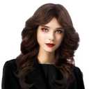 70's Disco Wigs - Farrah Fawcett Style Brown Synthetic Full Wig for Women - Halloween, Retro, Cosplay, Party or Daily Life Costume