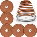 Hanging Citronella Incense Coil and Holder Outdoor Candles - Each Coil Could Last for 24 Hours - Suitable for Outdoor Camping, Patio, Hiking,etc, 6 Pack