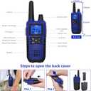 Topsung Walkie Talkies for Adults Long Range Rechargeable with Earpiece NOAA Weather Alert, Multi-purpose 2 Way Radio 6 Pack for Team Work Senior Care Kid Adventure Family Camping Hiking Skiing Cruise