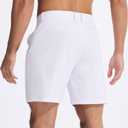 SNOWTEN Men's Classic Fit 7/9/11 Inch Golf Shorts Basic Lightweight Stretch Hiking Casual Short with 2 Pockets and 1 Hidden (White)
