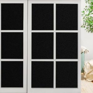 LEMON CLOUD Blackout Window Privacy Film, Darkening Film Total Black Matte Opaque 100% UV Light Blocking, Static Cling Tint Covering Film for Home (23.6 x 78.7inches, Matte Black)