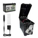 Trailer Light Tester Box with 12V 10Ah Battery and IP68 Waterproof Carrying Case, Wireless Remote Control Operation (7-Way Round Pin Compatibility)