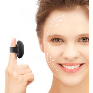 Mini Face Massager, Waterproof Rechargeable Portable Powerful Massage Tool, Multifunctional Eye, Finger and Body Massager (Black)