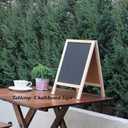 Freestanding Wooden A Frame Double Sided Chalkboard for Tabletop Menu Board, Wedding Message Sign