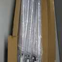 14 Pack Clear Wedding Umbrellas Bulk Transparent Auto Open Stick Umbrellas Windproof Waterproof Large Canopy Umbrella with White J Hook Handle for Wedding Bride Groom Photography Golf Outdoor