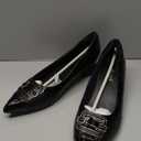 Women Bunion Dress Shoes Orthopedic Loafers Shoes Low Heel Pumps (9, Black)
