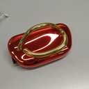 Acrylic Clutch Purse for Women Metal Handle Evening Bags Trendy Crossbody Bag for Wedding Party,Champagne