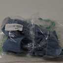 OYOANGLE Women's Vintage Denim Crop Tank Button Front Sleeveless Halter Jean Vest (Medium, Medium Wash)