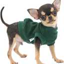 LOPHIPETS Lightweight Dog Sweaters for Puppy Small Dogs Puppy Chihuahua Yorkie Clothes-Atrovirens/XXS (XX-Small for 0.5-1.2 lbs)