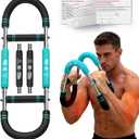 FitBeast Twister Arm Trainer, 4 Progressive Resistance Levels (30-120 lbs), 4-Spring Adjustable Arm & Chest Workout Equipment, Upper Body Strength Training Equipment for Home Gym (Blue)