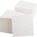 1000 PCS Napkins 2 Ply 4.9" X 4.9" Plain White Beverage Napkins Disposable Four Folded Cocktails Paper Napkins Folded