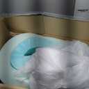 Linenspa 3 Inch Gel Swirl Memory Foam Mattress Topper  Cooling Gel Infused  Pressure Relieving Bed Topper - Mattress Pad  CertiPUR Certified - Queen Size