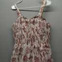 GRACE KARIN Women's 2025 Summer Floral Boho Dress Square Neck Strapped Swing A Line Sundress Beach Long Maxi Outfits (Beige), Size: XL