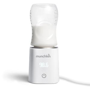 Munchkin 98 Digital Bottle Warmer (Plug-in) with Four Adapters - Fits Most Baby Bottles, White, 1 Count (Pack of 1)