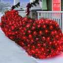 Efunly LED Christmas Net Lights for Bushes Outdoor, 100 LED 5ftx5ft Waterproof 8 Modes Connectable Mesh Lights for Bushes, Garden, Yard, Trunk, Outdoor Christmas Decorations