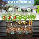 Galvanized Raised Garden Bed Kit Outdoor Patio,6x3x2ft Large Rectangular Metal Planter Boxes,Deep Root Box Planter for Gardening, Vegetables, Flowers, Herbs, 1 Pack, Black