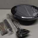 Carbon Steel Wok, 13-Inch, Pre-Seasoned, Non-Stick, with Lid and Spatula, Flat Bottom, Ideal for Stovetop Cooking, SteelTop Wok