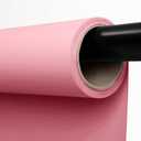 Kate Seamless Paper Backdrop for Photography Solid Pink Backdrop Paper (53''x16.4' Baby Pink)