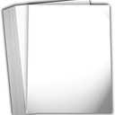 Hamilco White Glossy Cardstock Paper 8 1/2 x 11" 80 lb Cover Card Stock